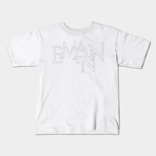 E-MANN Logo (Outline Only) Kids T-Shirt